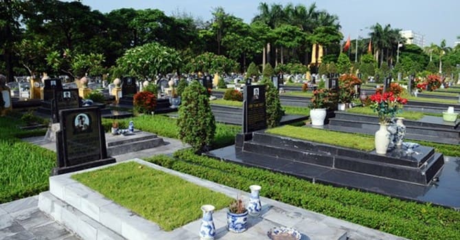 Giá đất nghĩa trang đẹp rất cao