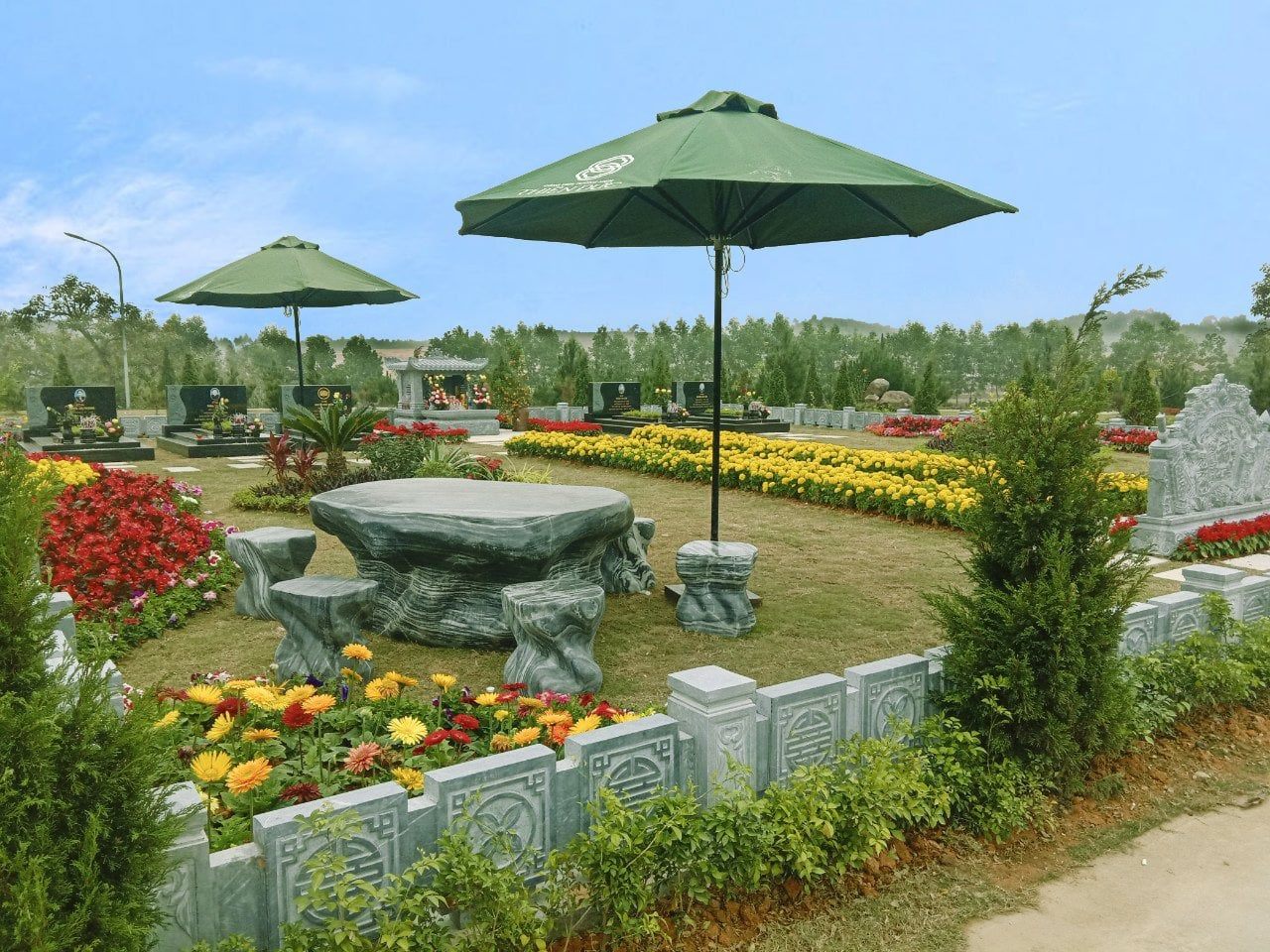 Sân Vườn - Tiểu Cảnh Thiên Đức Công Viên Tưởng Niệm Nghĩa trang 5 sao